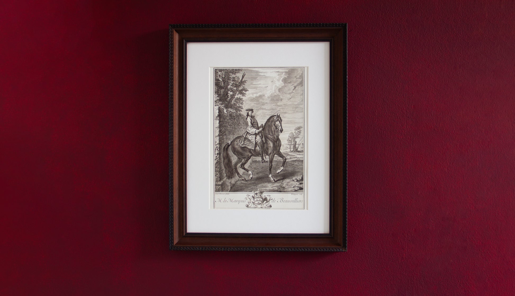 print of de la gueriniere old masters baroque classical dressage in travers or renvers