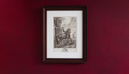 print of de la gueriniere old masters baroque classical dressage in travers or renvers