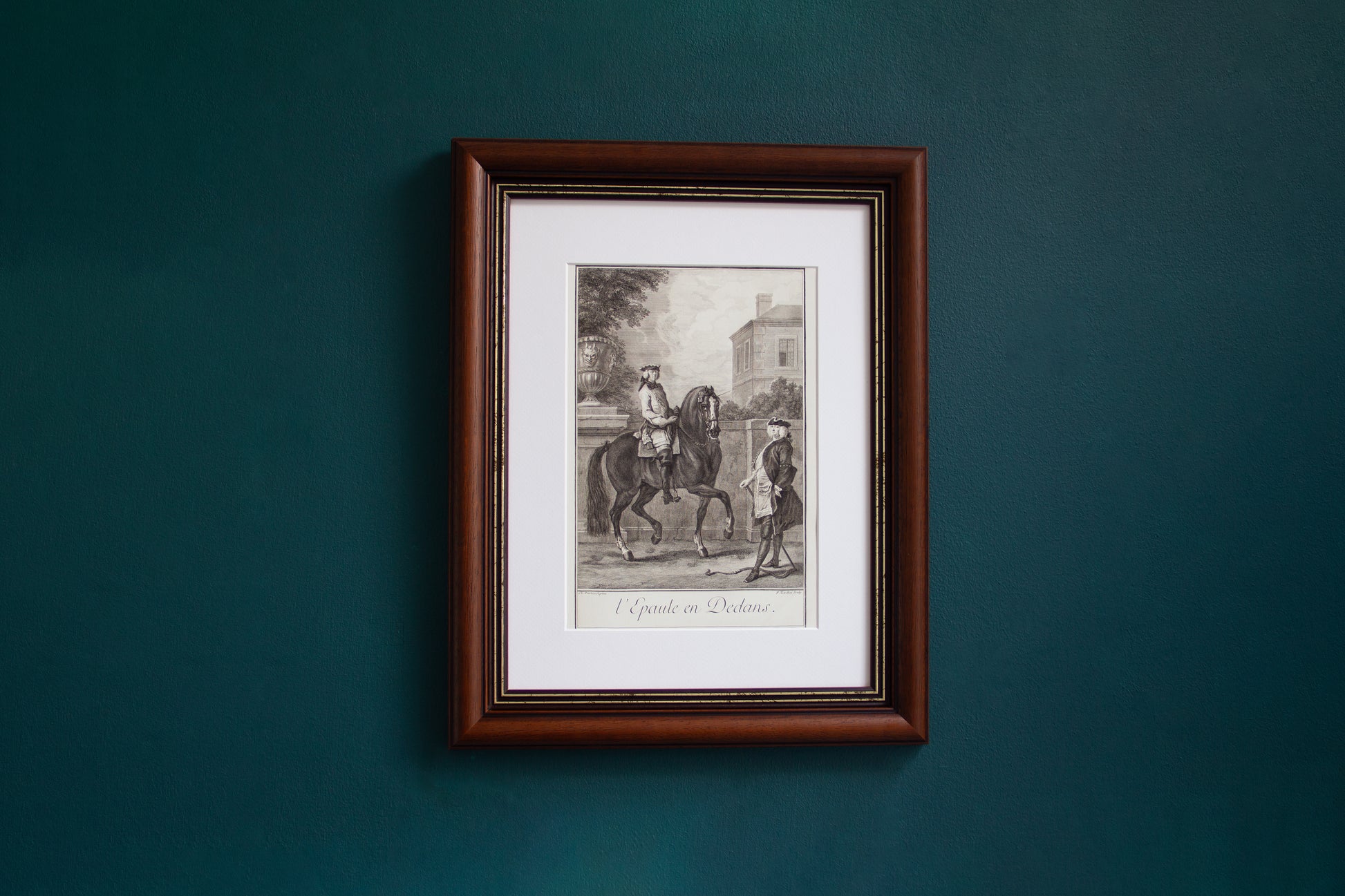 academic art of riding art print old masters gueriniere shoulder-in