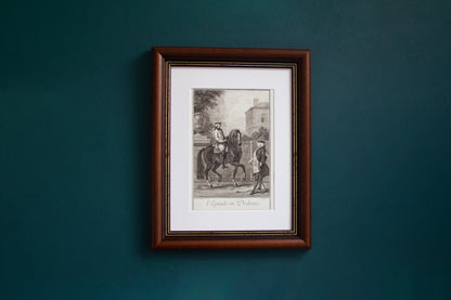 academic art of riding art print old masters gueriniere shoulder-in